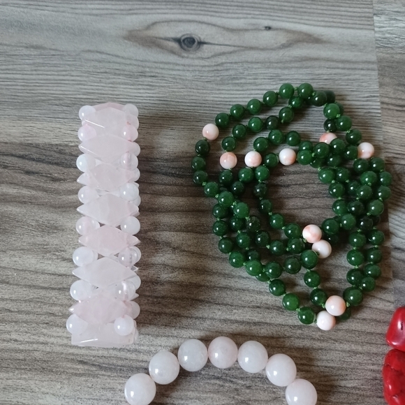 Semiprecious stone jewelry lot - 8 pieces - Picture 5 of 6